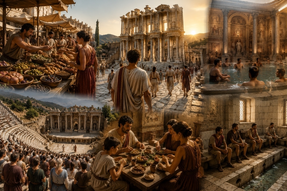 A Day in the Life of a Roman Citizen in Ephesus: From Sunrise to Sunset