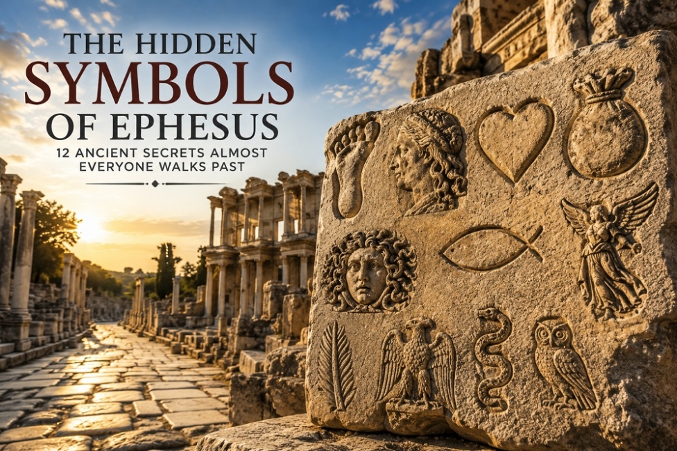 The Hidden Symbols of Ephesus: 12 Ancient Secrets Almost Everyone Walks Pas