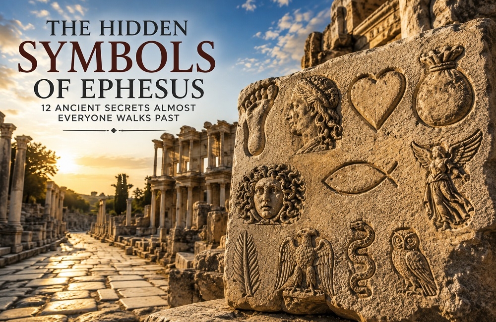 The Hidden Symbols of Ephesus: 12 Ancient Secrets Almost Everyone Walks Pas