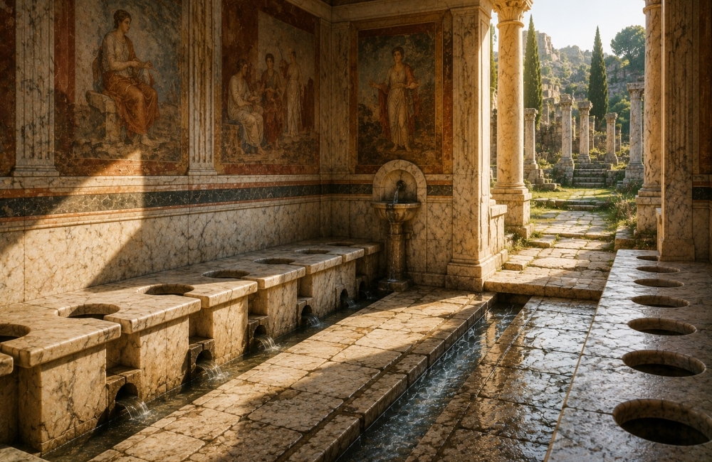 How Romans Went to the Toilet: The Surprisingly Advanced Public Toilets of Ephesus